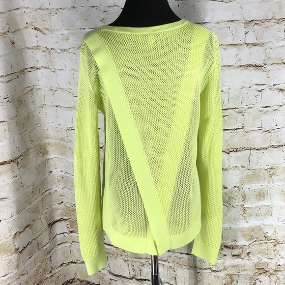 Clearance!!! CAbi neon green Sweater - Picture 2 of 7